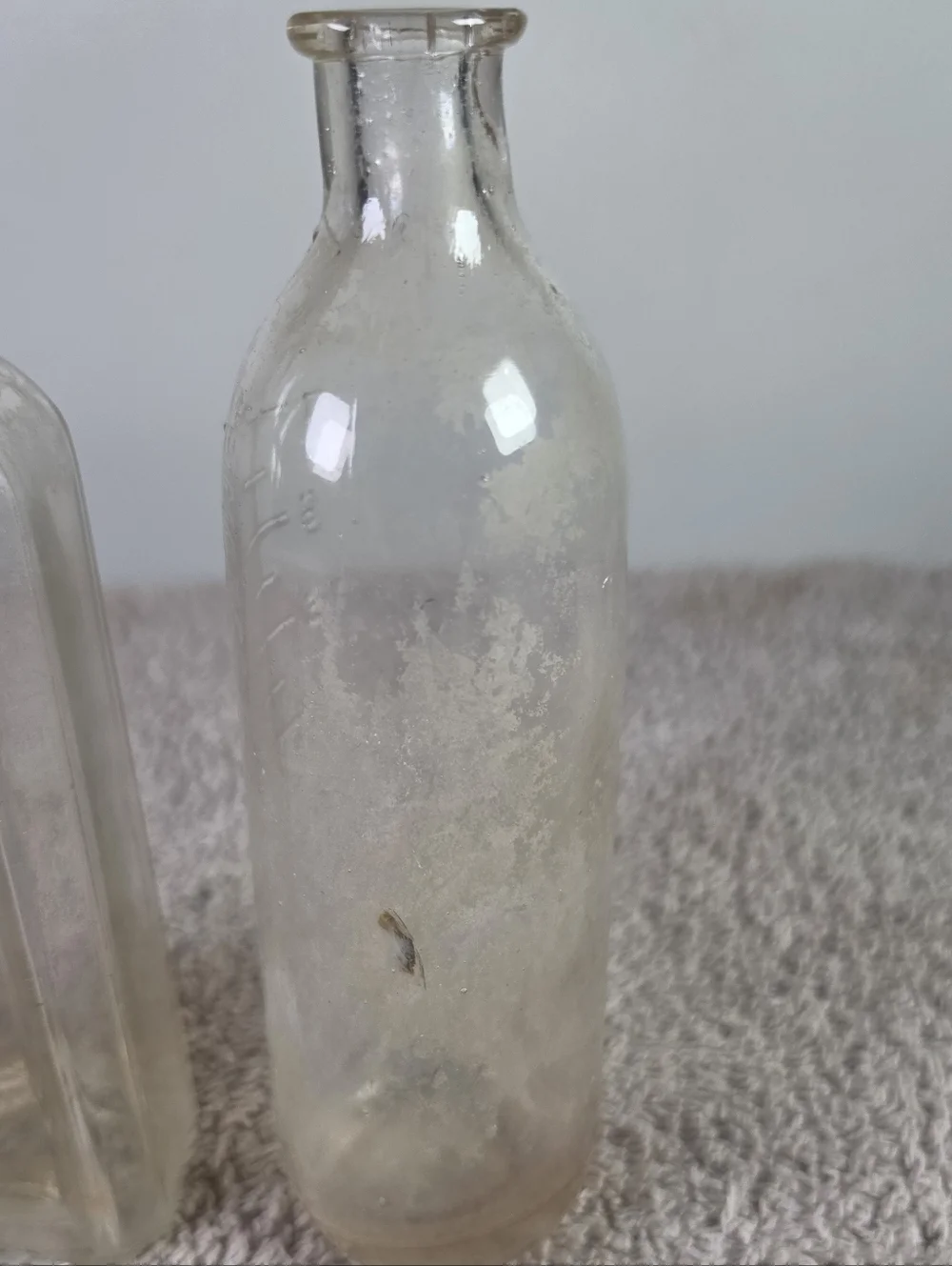 Clear Glass Bottle Set - Transparent Decorative Bottles